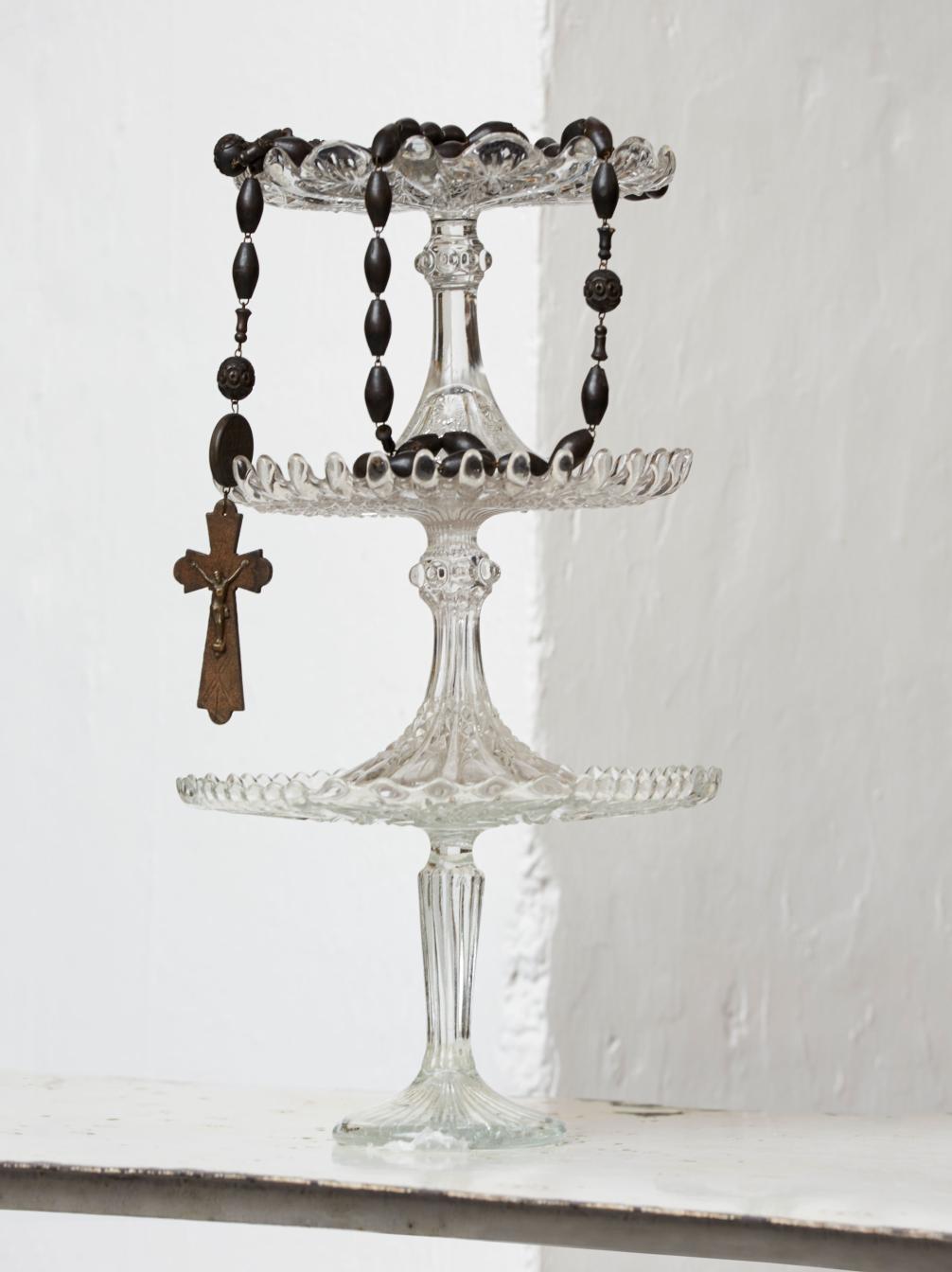 Old Glass Cake Stands