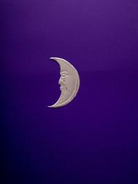 Silver Crescent Moon H11.6cm