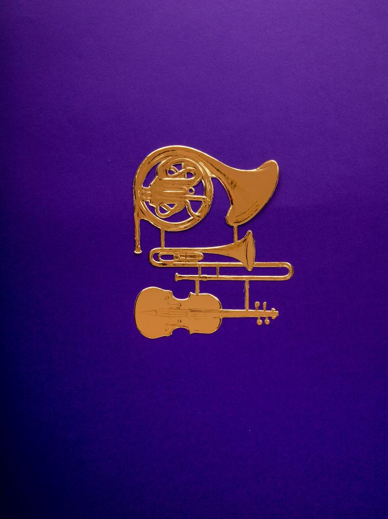 Gold Musical Instruments H12cm