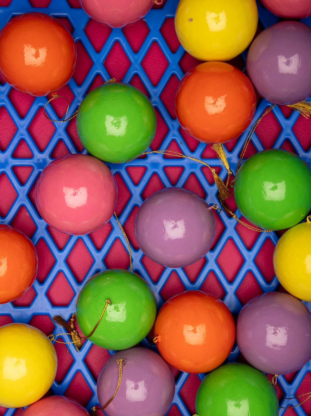 Papier Mache Ball Decorations