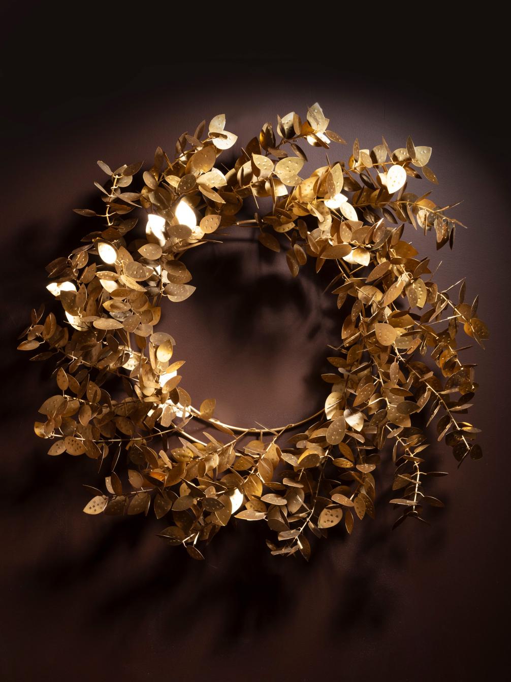 Gold Metal Wreath