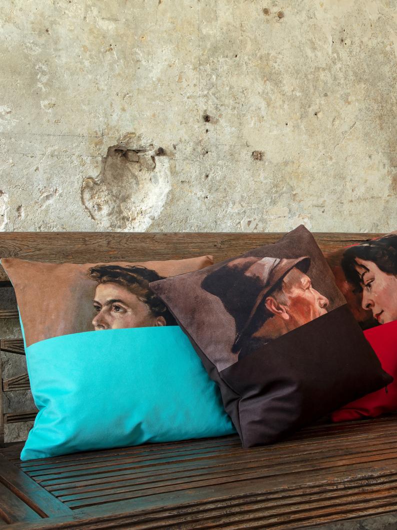 Velvet Portrait Cushions