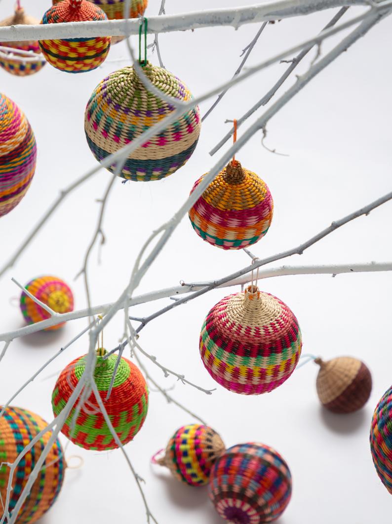 Multi Straw Ball Decoration