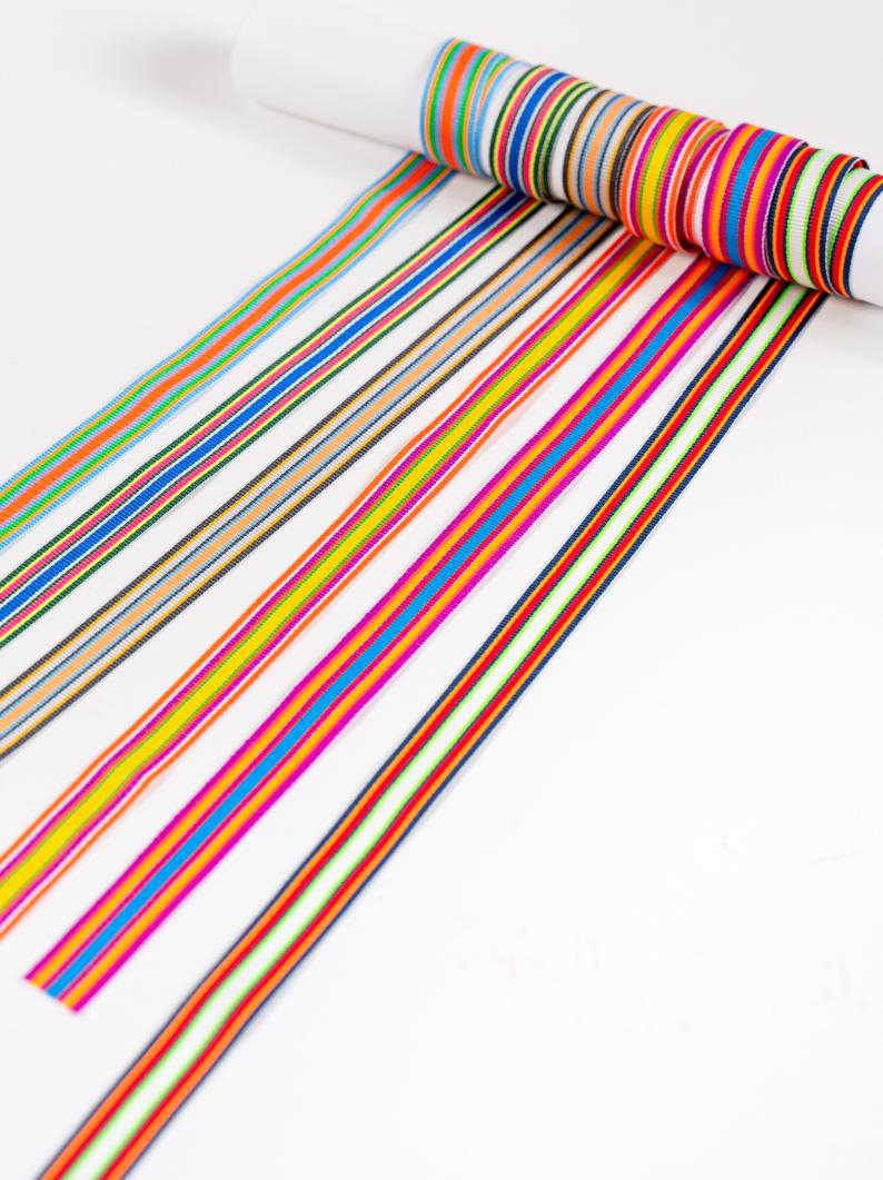 Narrow Regatta Stripe Ribbon