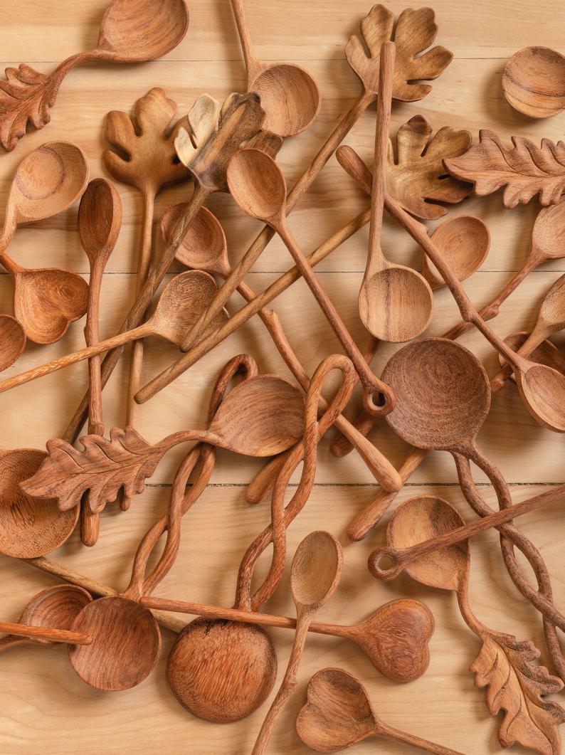 Carved Wooden Spoons