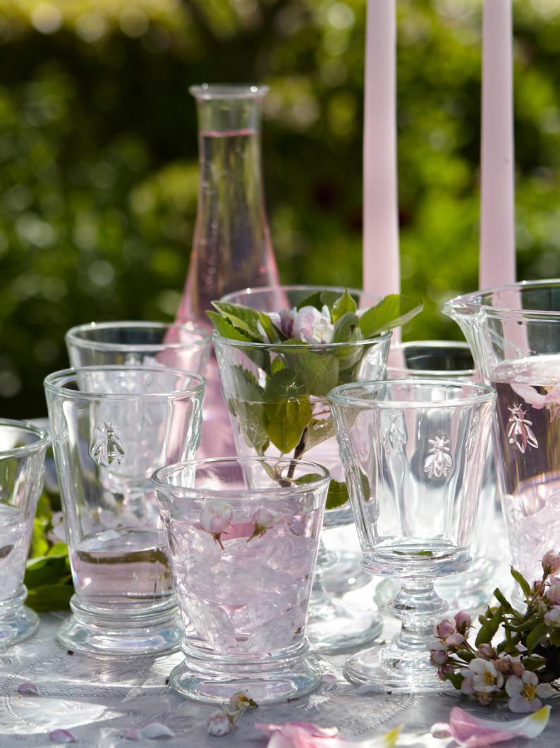 French Bee Glasses and Jug