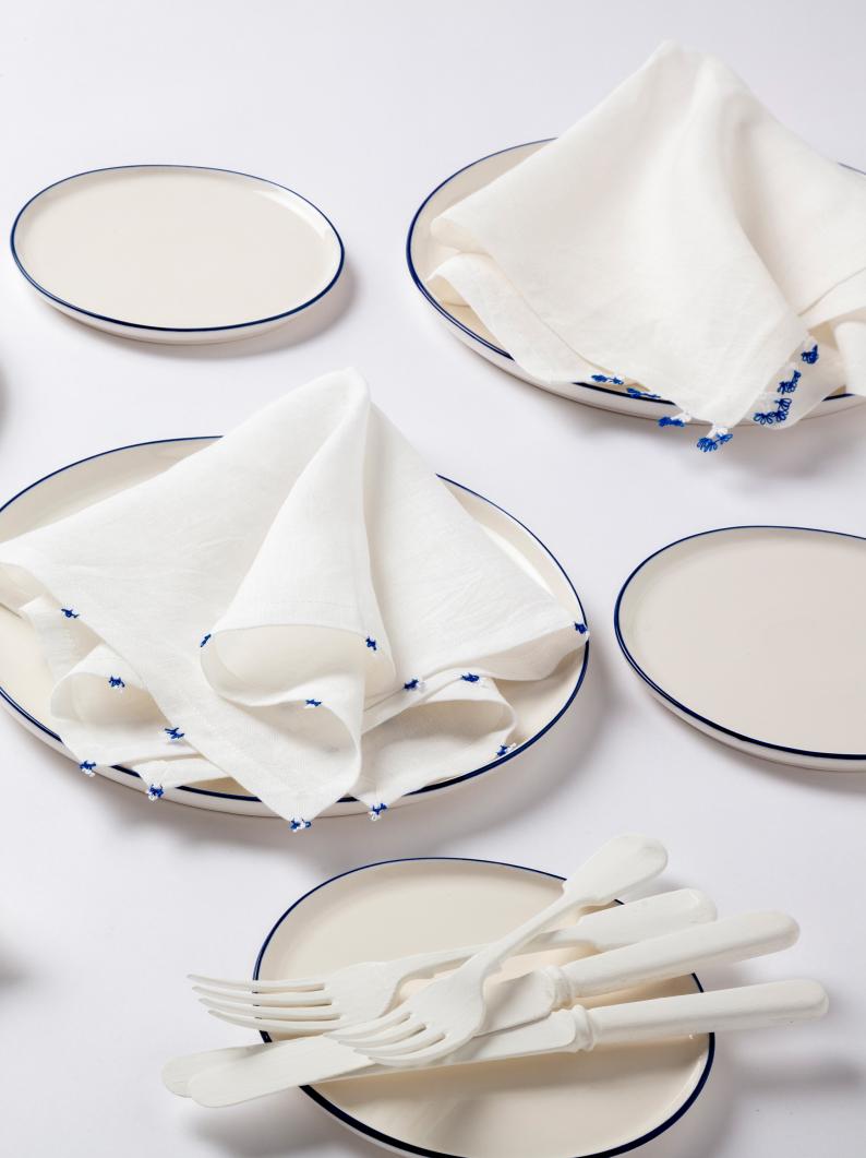 REduced Embroidered Linen Napkins