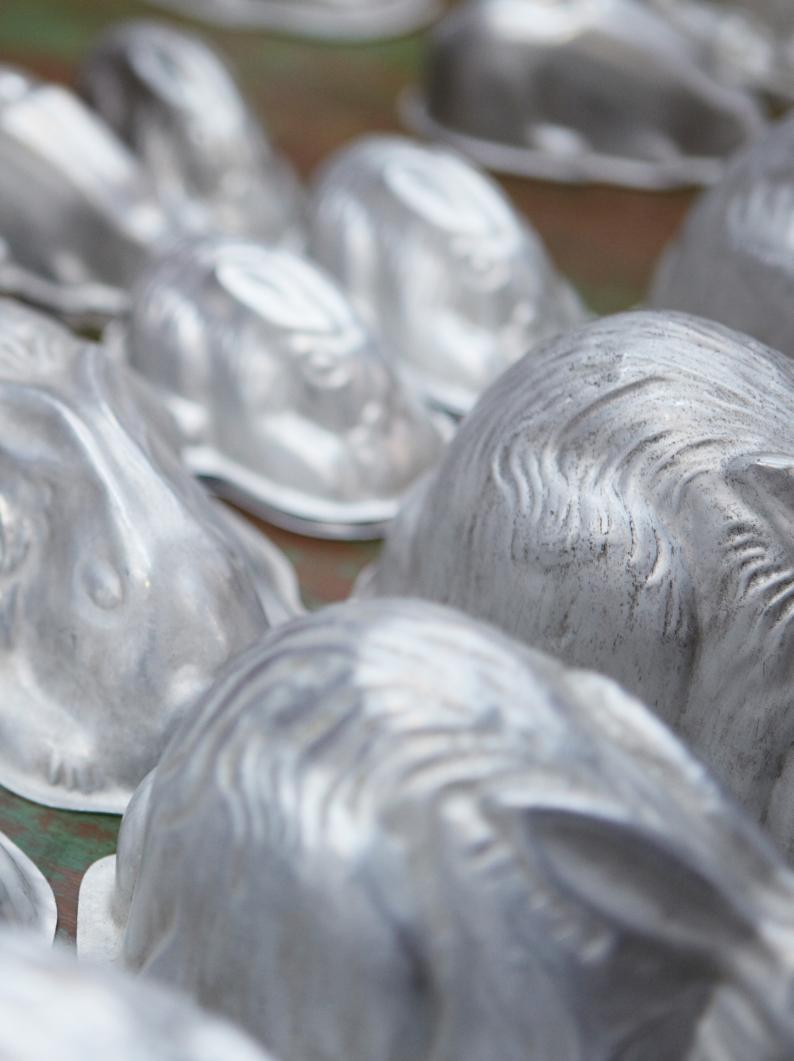 Old Rabbit Jelly Moulds