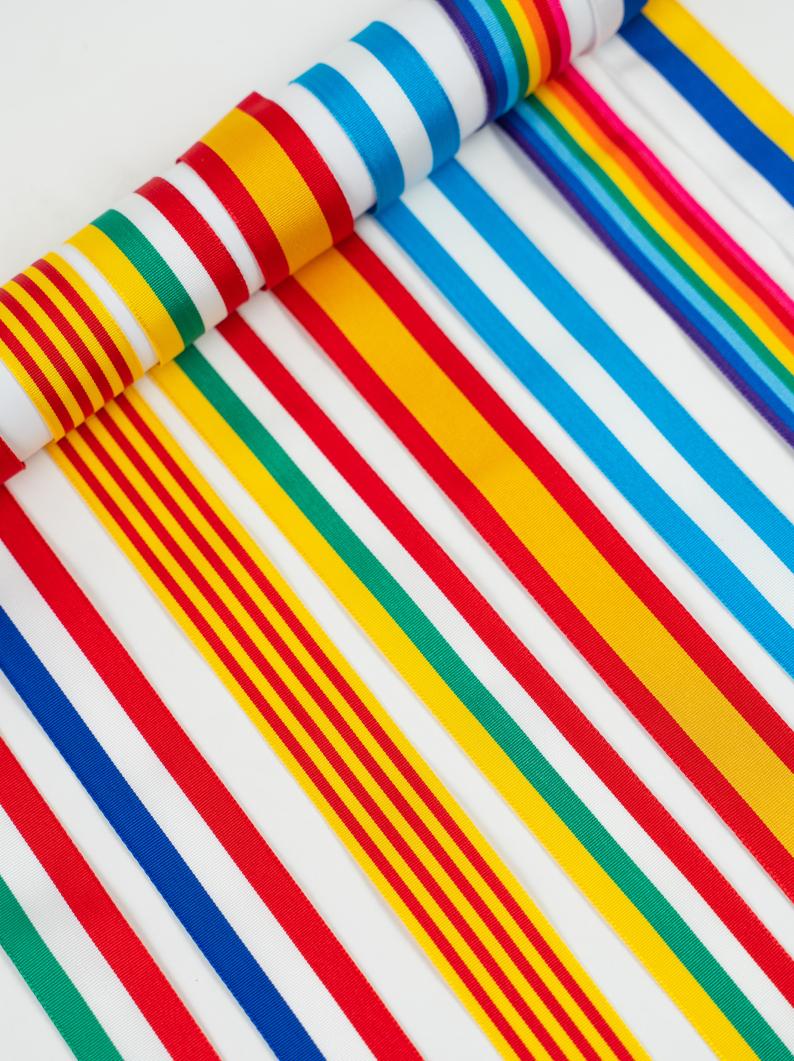 Wide Flag Stripe Ribbon